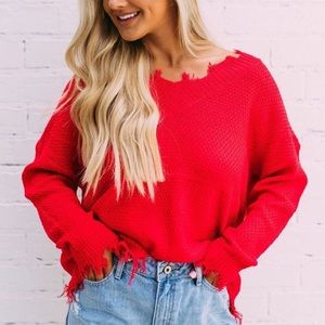 Red sweater